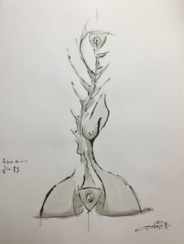 Dessin, Arbre de vie, Gino Charpentier