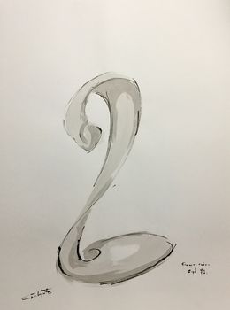 Dessin, Femme cobra, Gino Charpentier