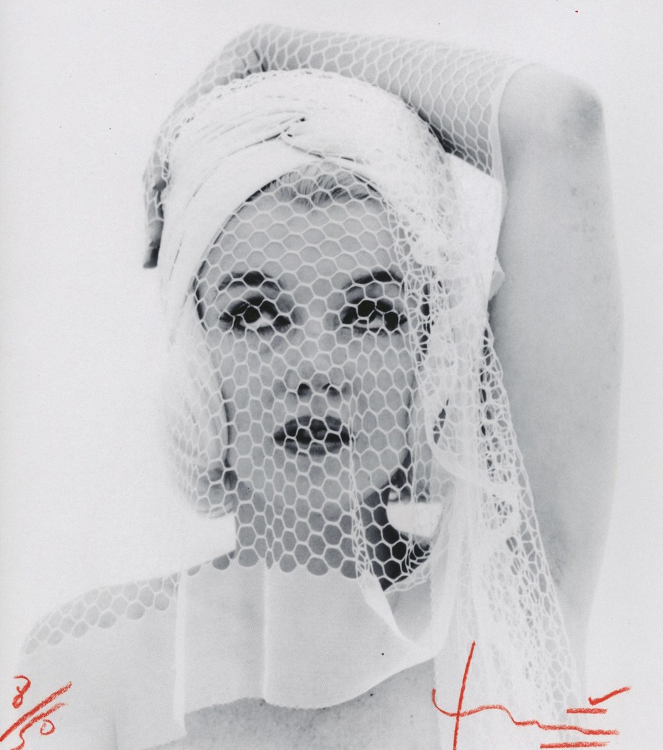Bert Stern, Marilyn looking up in the wedding veil Bert Stern, Marilyn looking up in the wedding veil