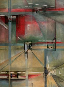 Peinture, Ebertplatz - Gleis 1 / Cologne, Eva Bodinet
