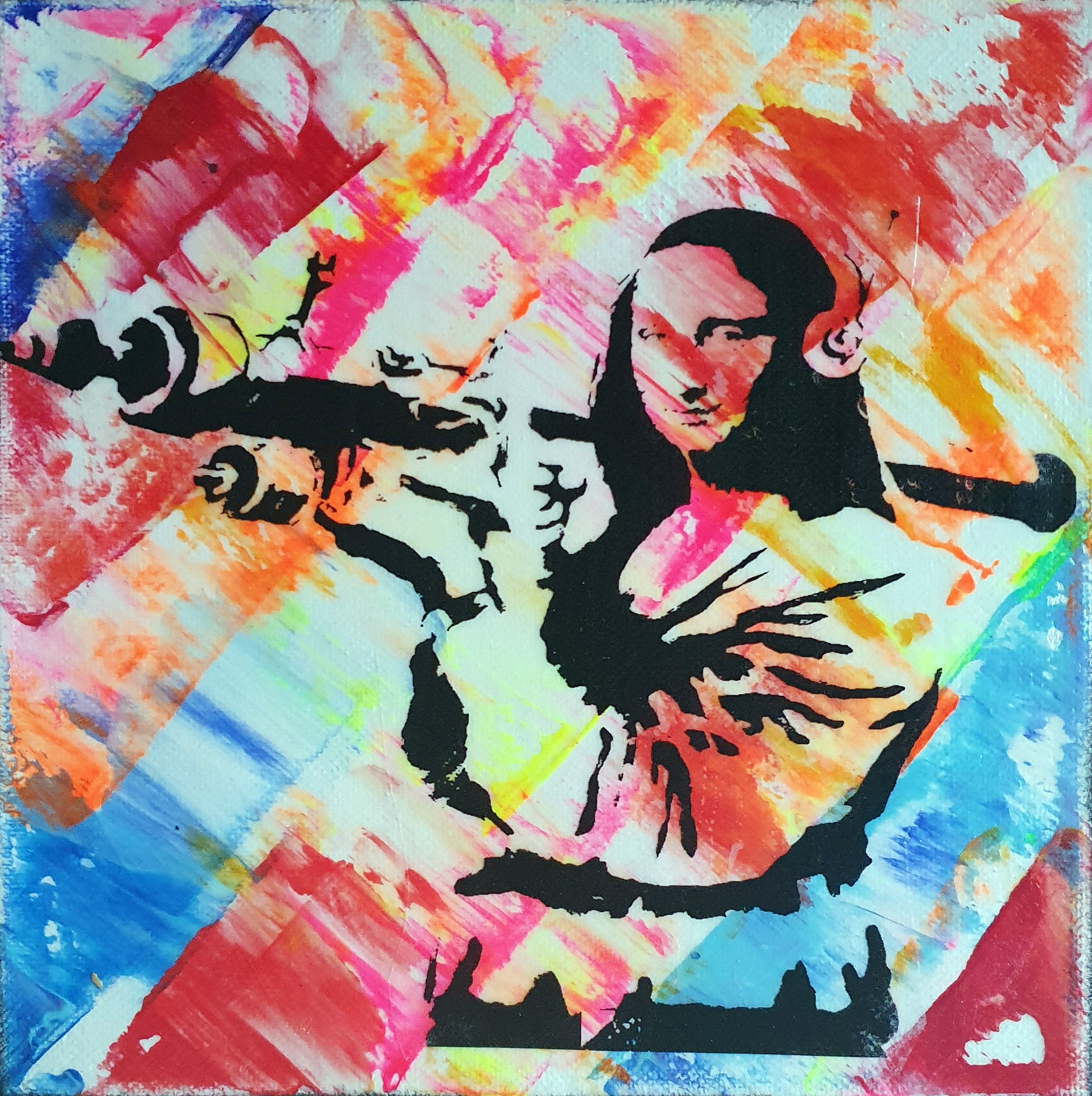 PyB, Joconde warrior Banksy PyB, Joconde warrior Banksy