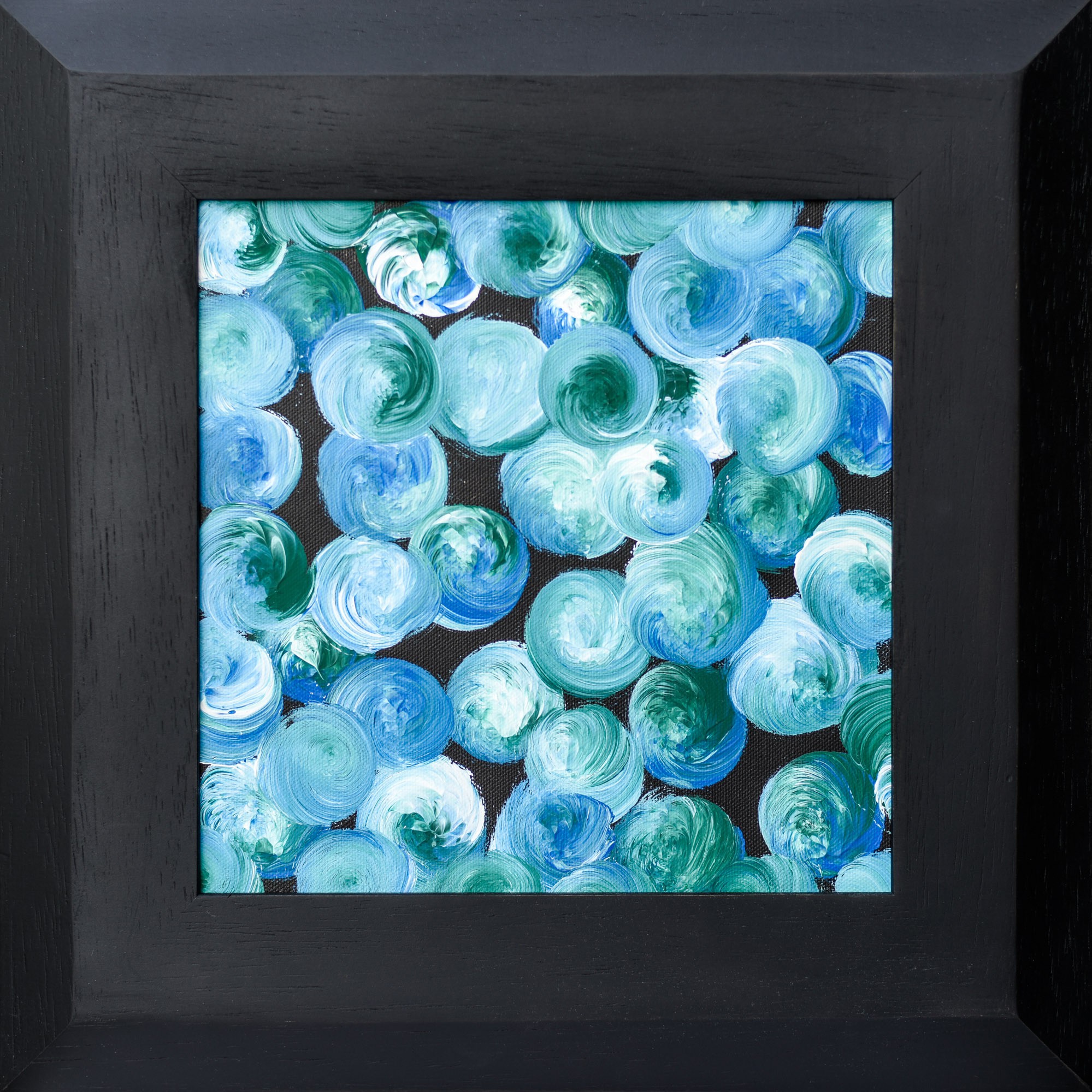 Gina Vor, Summer Vibes 11 - blue abstract (Abstrait Bleu et Vert) Gina Vor, Summer Vibes 11 - blue abstract (Abstrait Bleu et Vert)