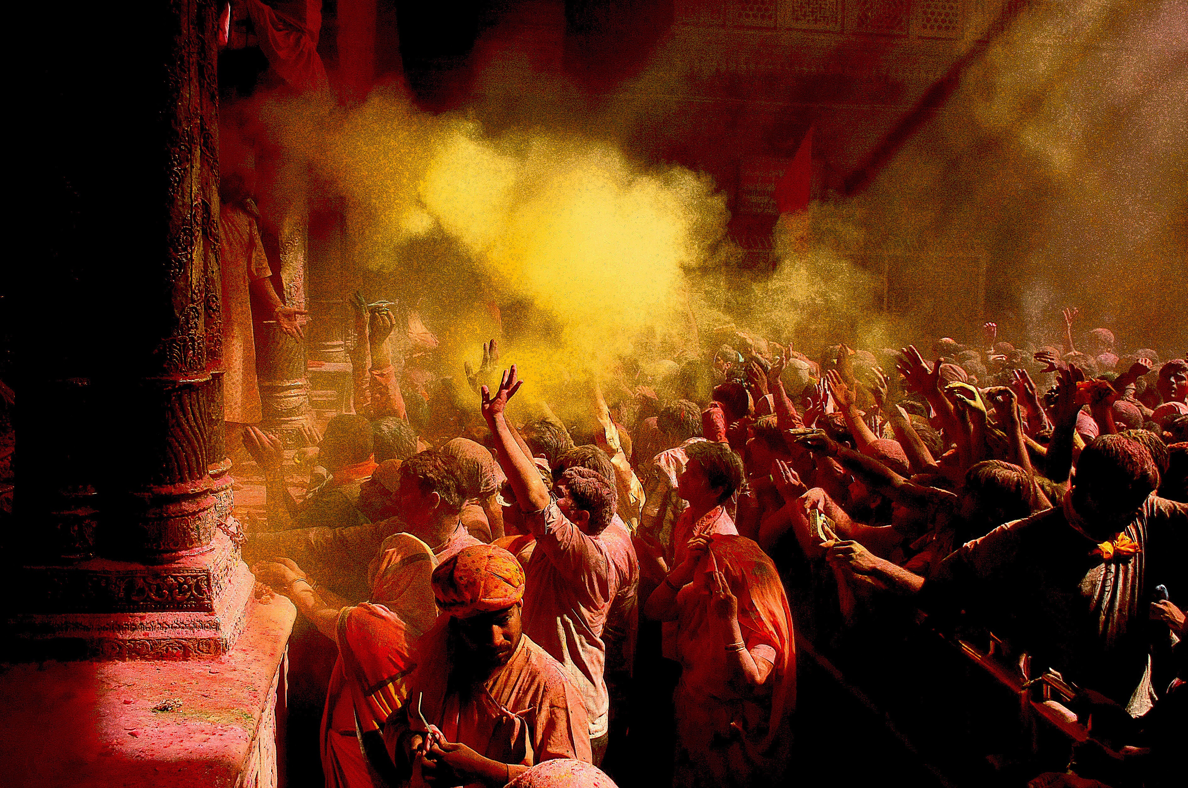 Dominique Leroy, Fête du Holi. Inde Dominique Leroy, Fête du Holi. Inde