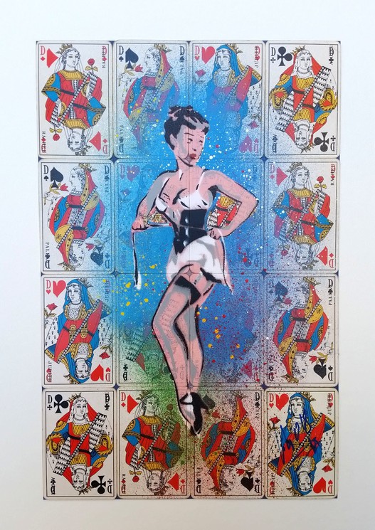 Christophe Stouvenel, Strip Poker Lady, Pittura su PERSO E TROVATO