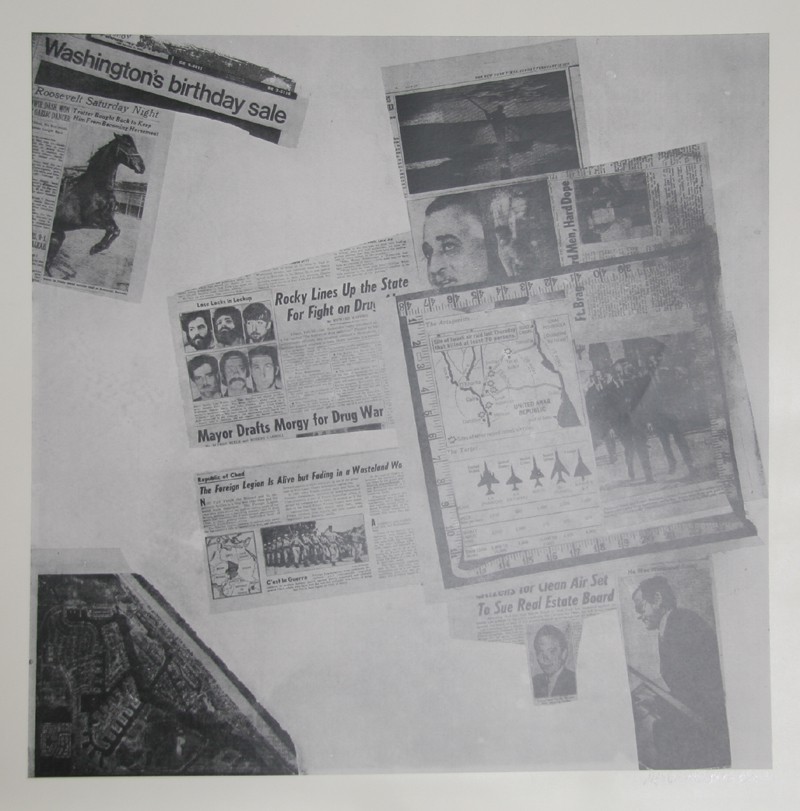 Robert Rauschenberg, Features from Currents, #57 Robert Rauschenberg, Features from Currents, #57