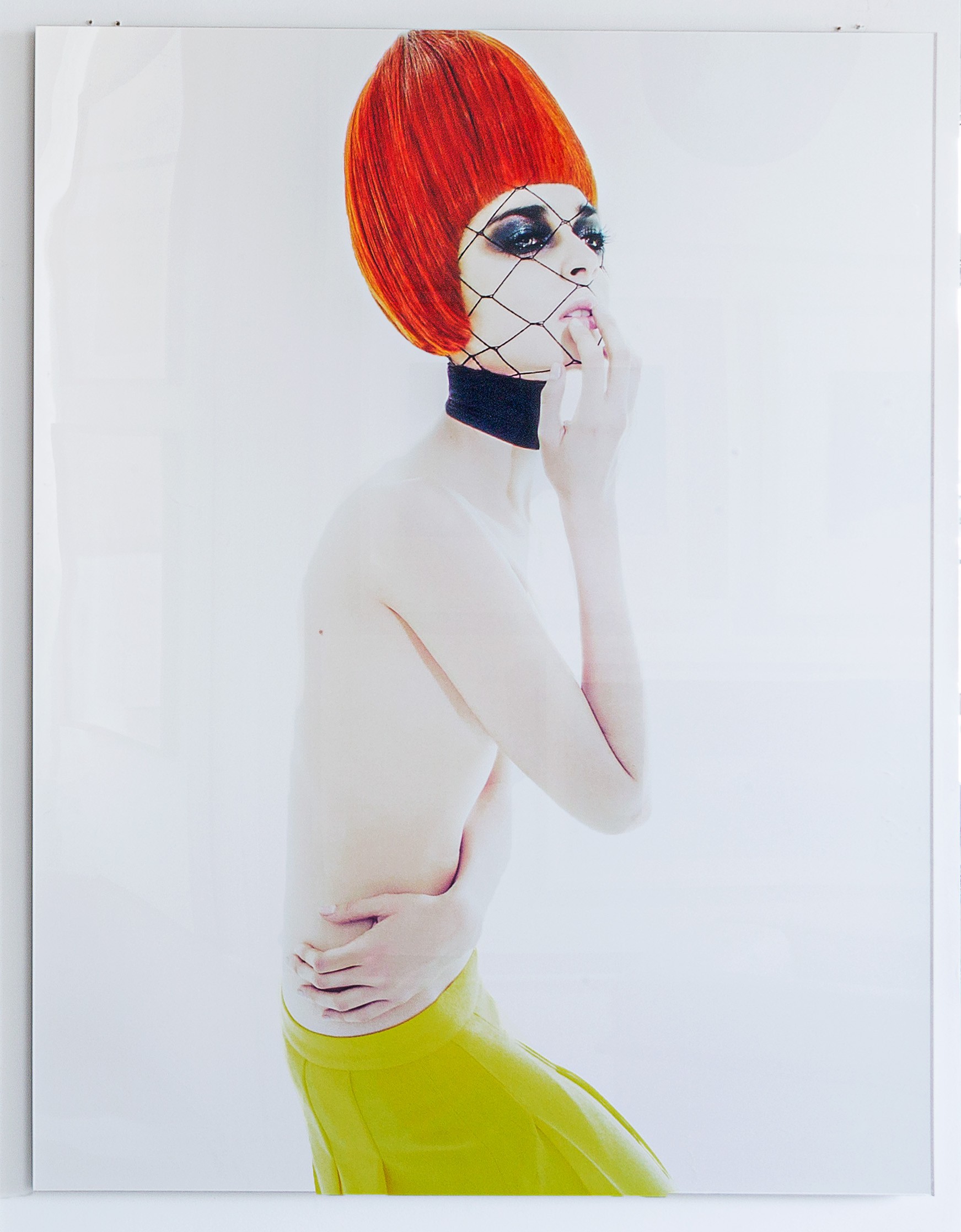 Efren Isaza, Indira with Red Hair. Mounted on aluminum/plexiglass Efren Isaza, Indira with Red Hair. Mounted on aluminum/plexiglass