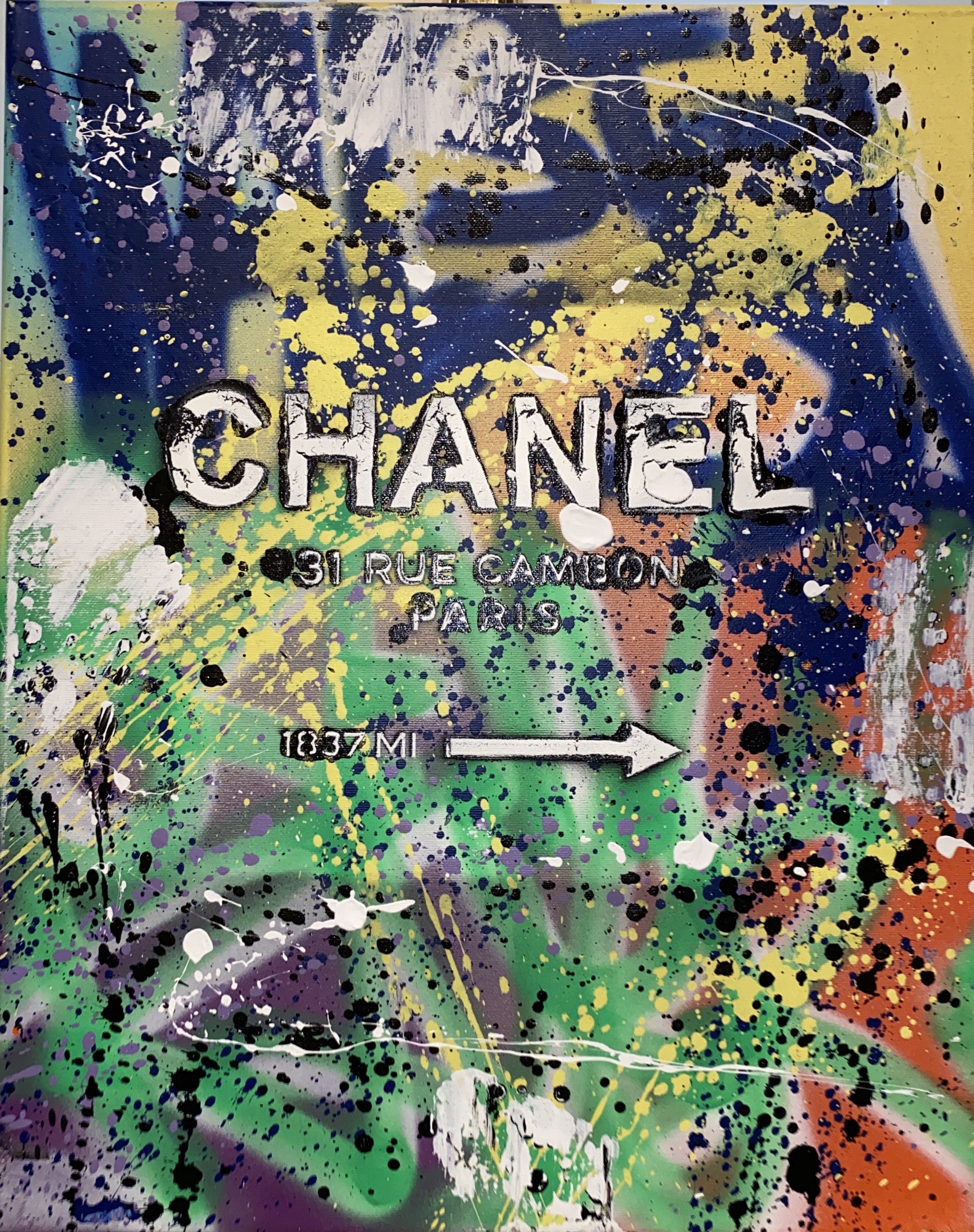 Contemporary Art - Acrylic on canvas - Chanel - Traderz