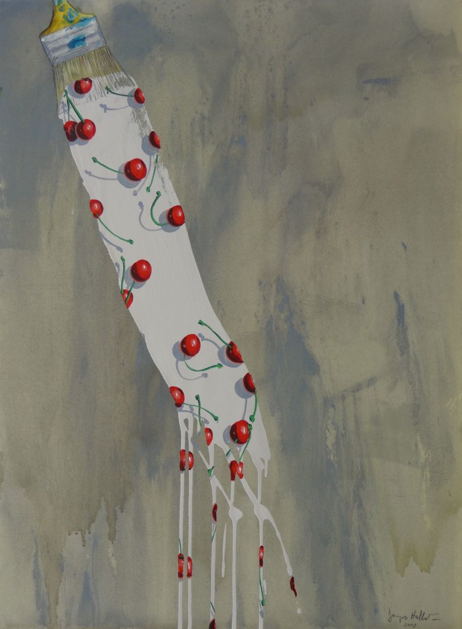 Jacques Halbert, White Brush stroke Jacques Halbert, White Brush stroke