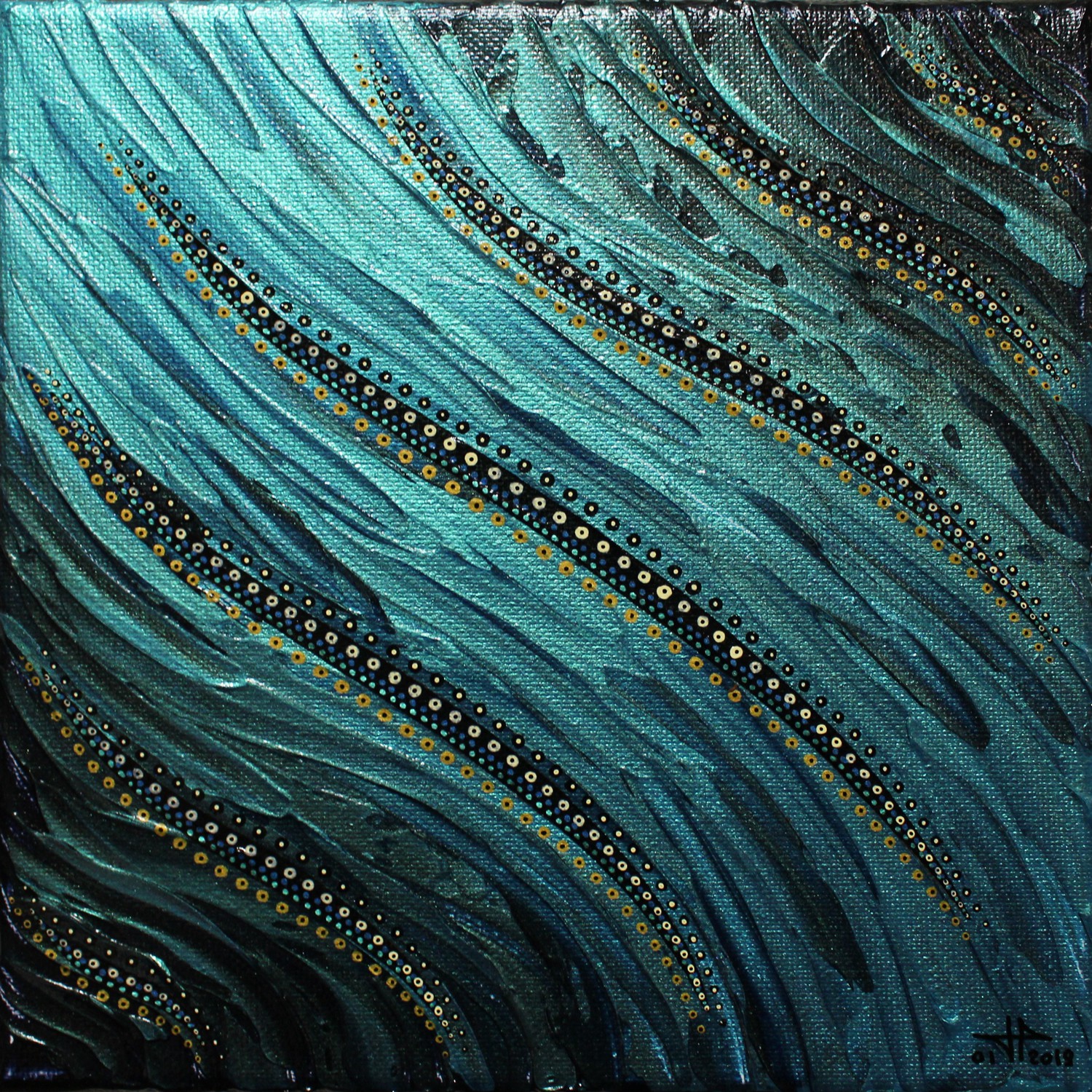 Jonathan Pradillon, Fluide bleu clair iridescent Jonathan Pradillon, Fluide bleu clair iridescent