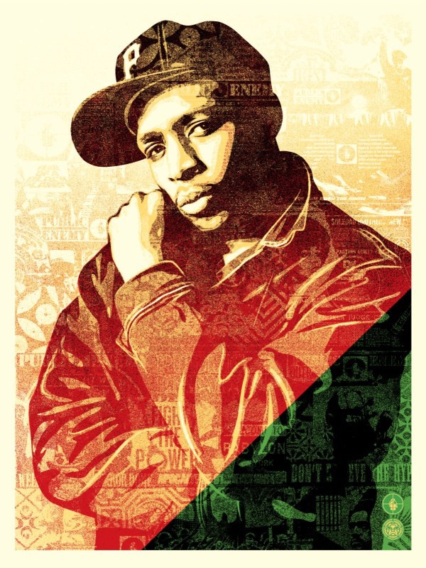 Shepard Fairey (Obey), Chuck D Collage Shepard Fairey (Obey), Chuck D Collage