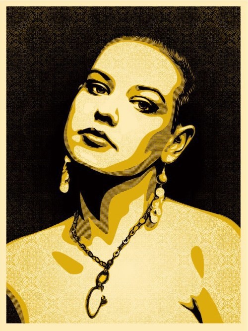 Shepard Fairey (Obey), Jessica Portrait Shepard Fairey (Obey), Jessica Portrait