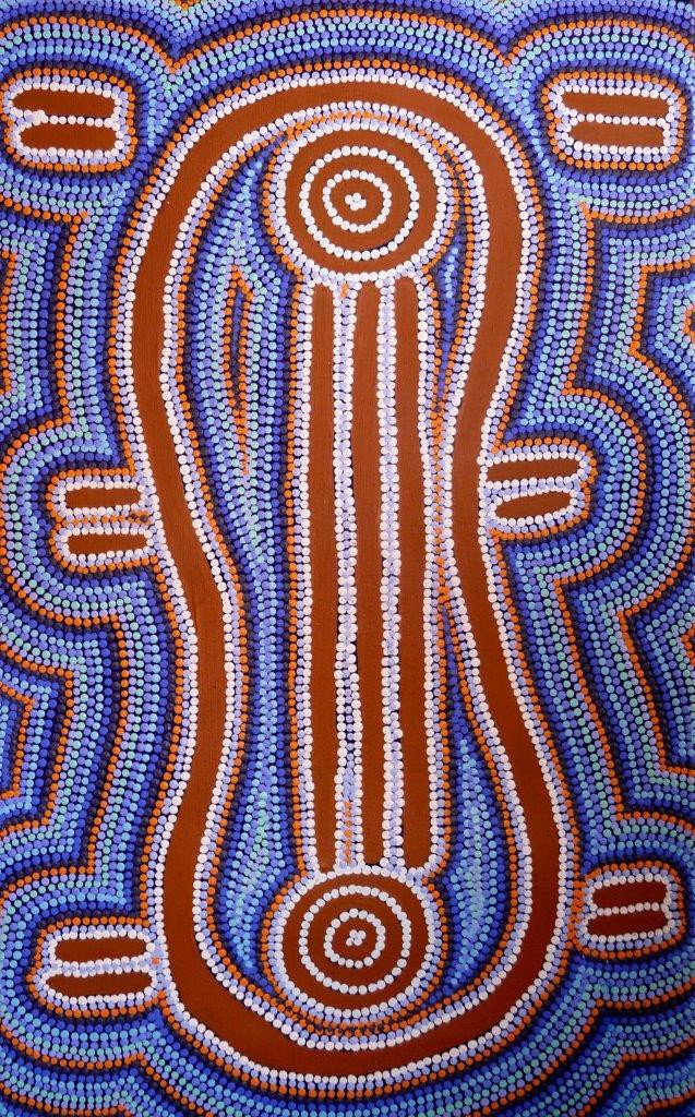 Thomas Jangala Rice, Ngapa Jukurrpa (Water Dreaming) - Puyurru Thomas Jangala Rice, Ngapa Jukurrpa (Water Dreaming) - Puyurru