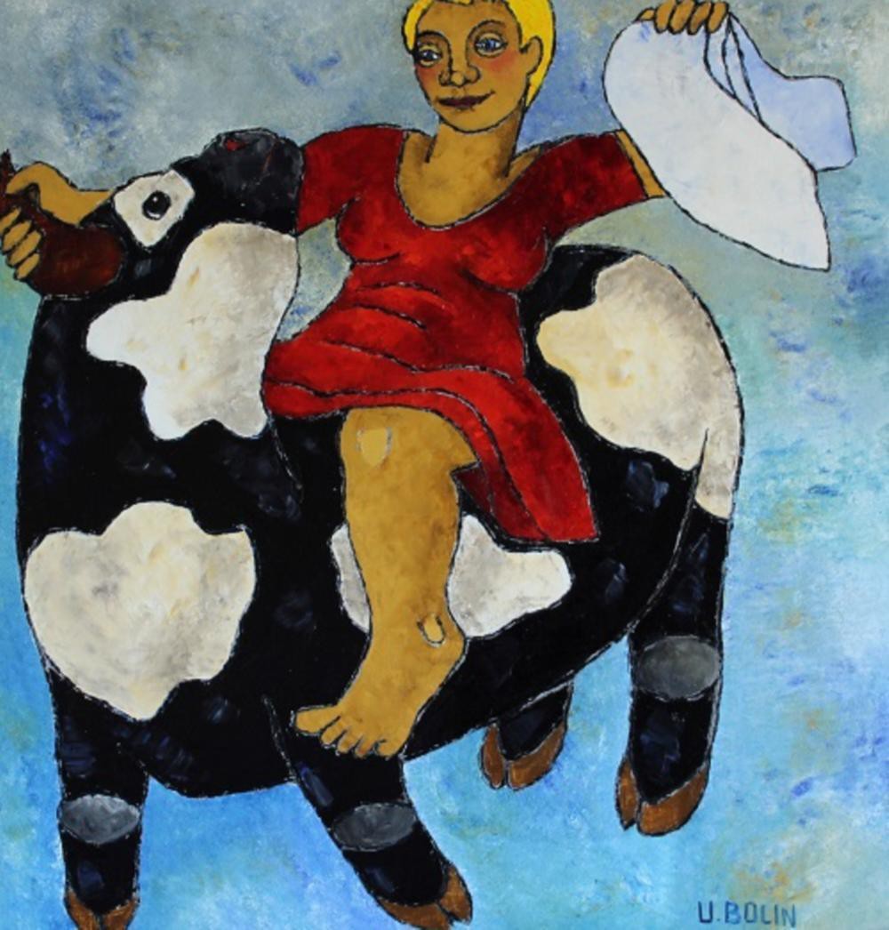 Ulla Bolin, Lady with bull III Ulla Bolin, Lady with bull III