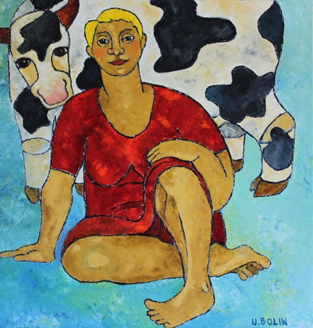 Ulla Bolin, Lady with bull II Ulla Bolin, Lady with bull II