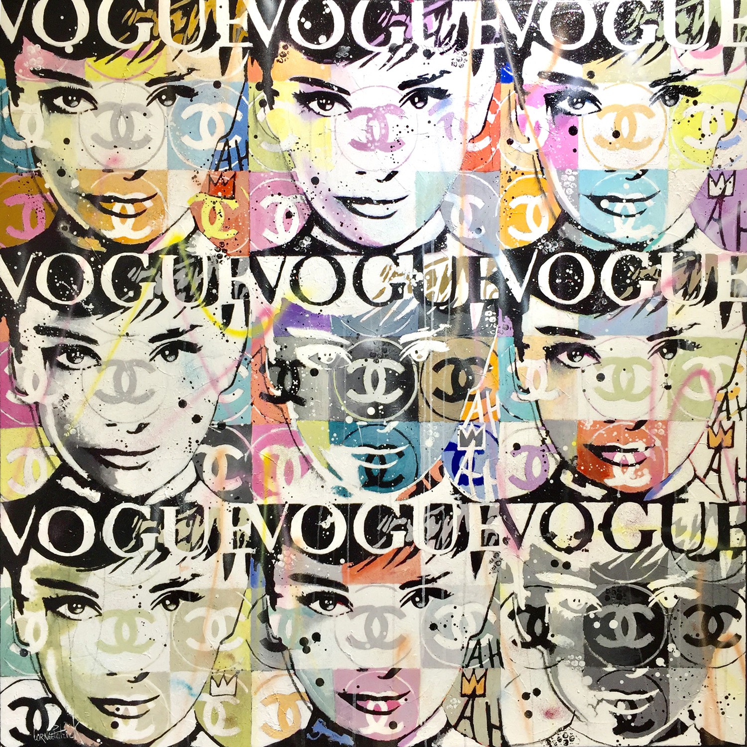 Patrick Cornée, 9 Pop portraits, Audrey Hepburn Patrick Cornée, 9 Pop portraits, Audrey Hepburn