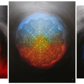 Peinture, Corps céleste tribal, Jonathan Pradillon