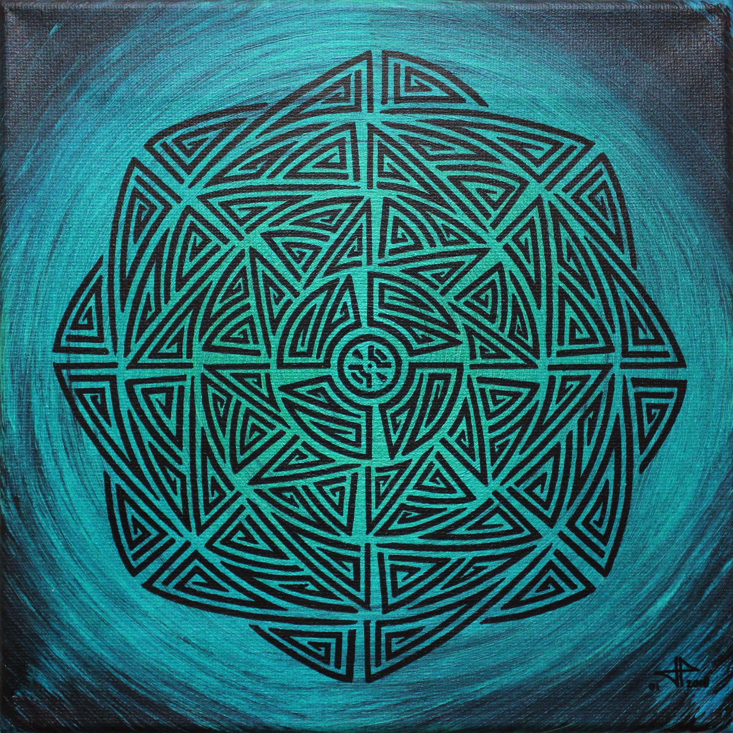Jonathan Pradillon, Bleu émeraude tribal Jonathan Pradillon, Bleu émeraude tribal
