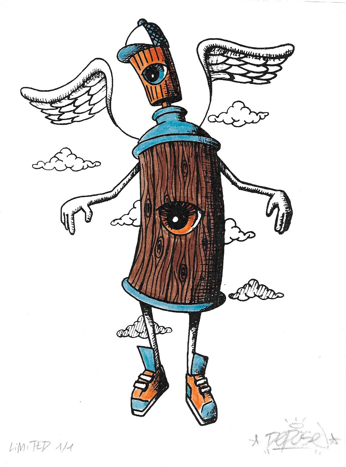 Depose, Spraycan angel brown Depose, Spraycan angel brown