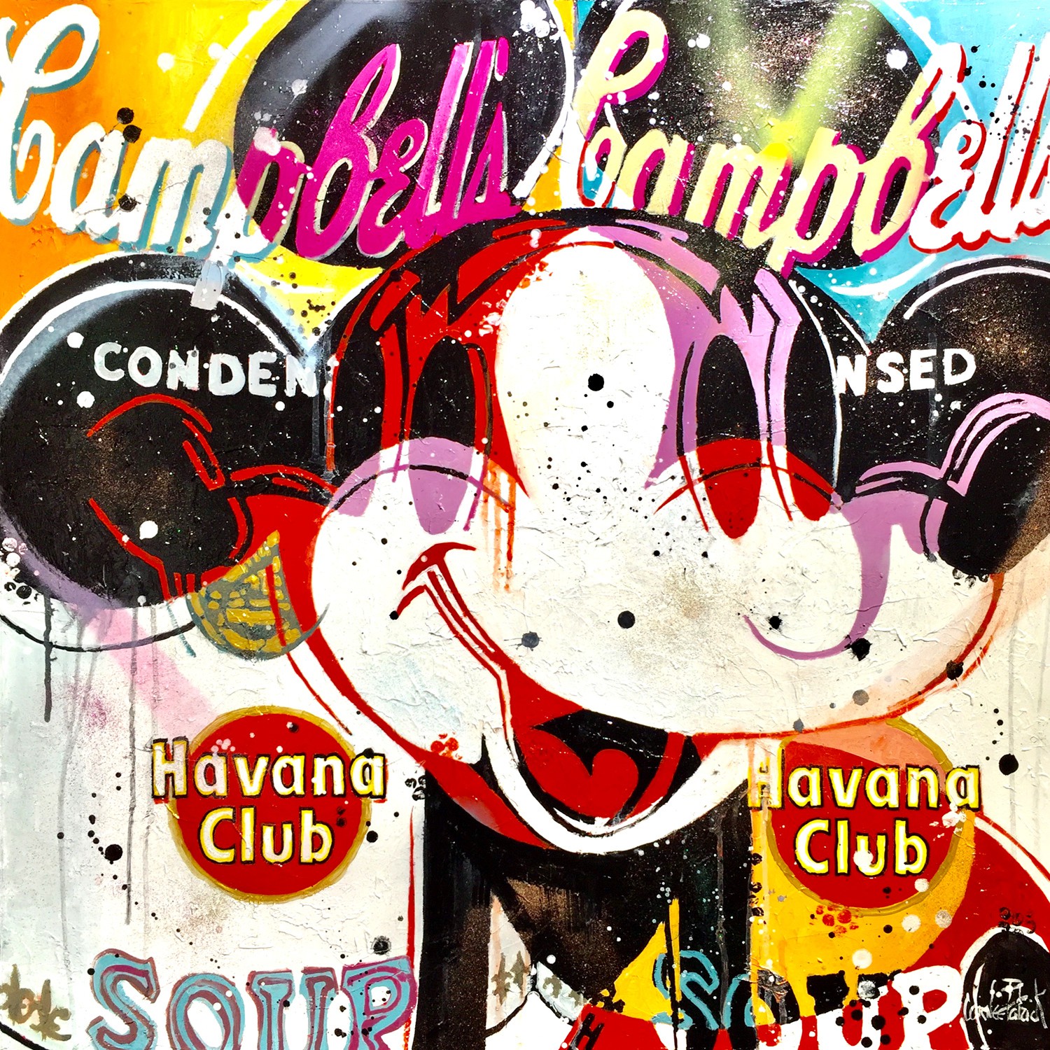 Patrick Cornée, Mickey likes Havana Club, Orange version Patrick Cornée, Mickey likes Havana Club, Orange version
