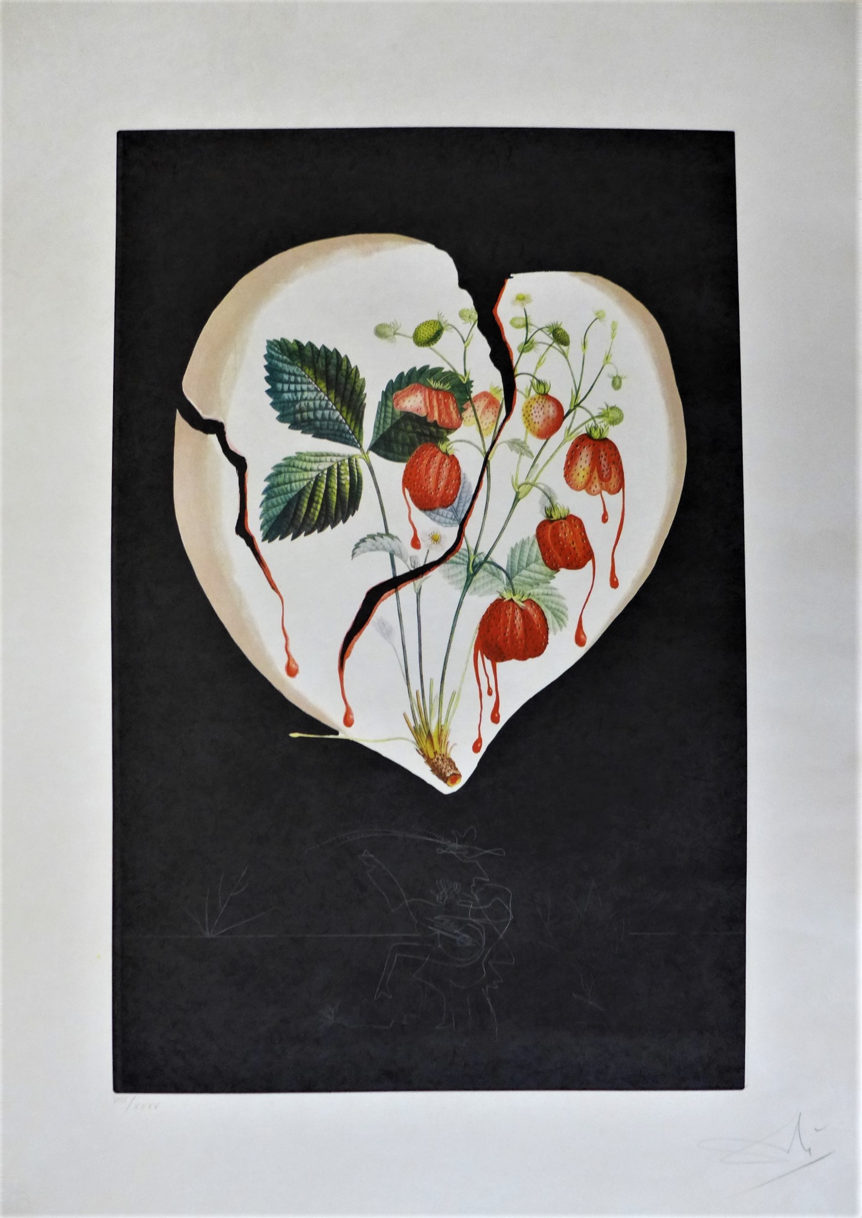 Salvador Dali, Coeur de Fraises Salvador Dali, Coeur de Fraises