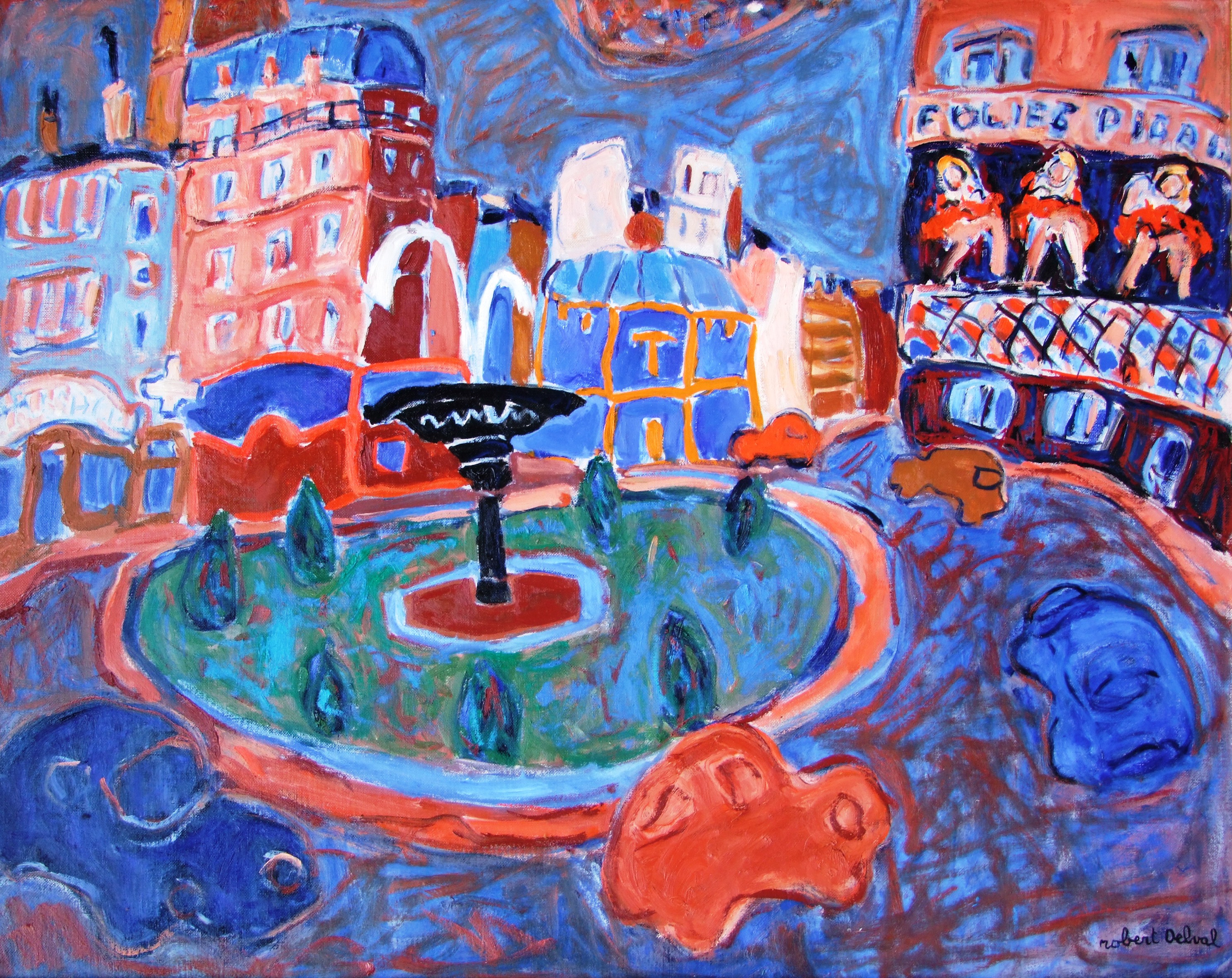 Robert Delval, Paris Place Pigalle Robert Delval, Paris Place Pigalle
