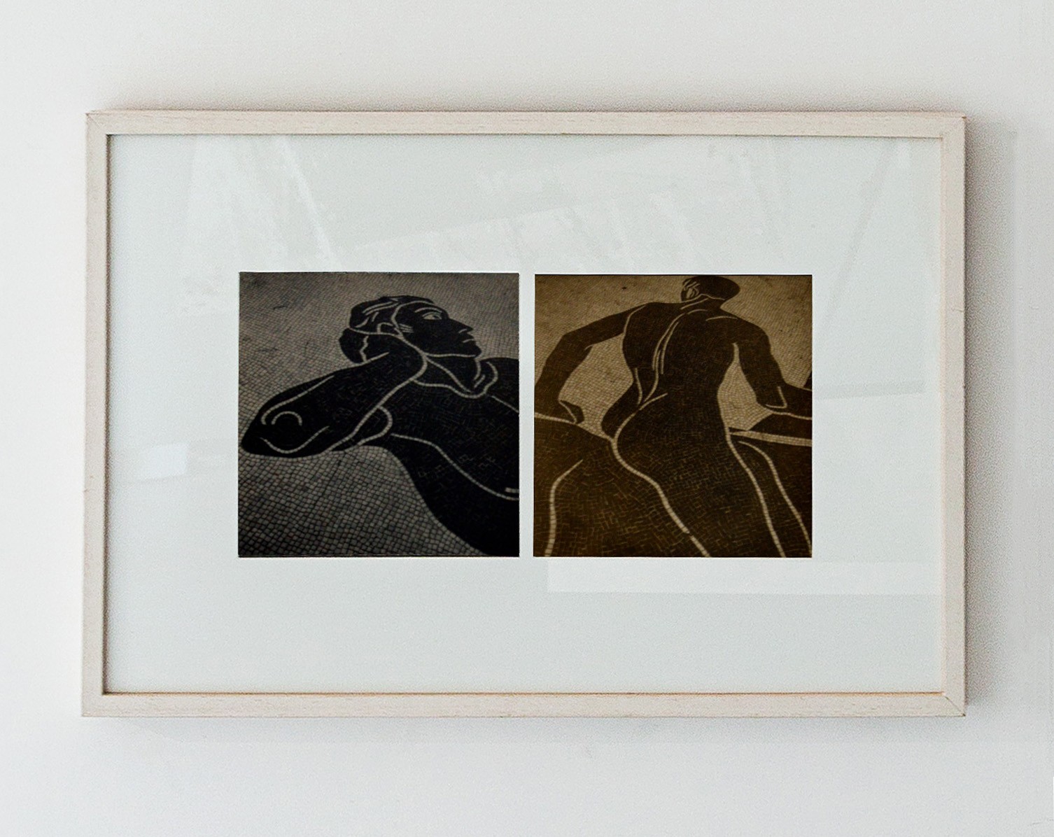 Paul Meleschnig, Greek Mosaics- Diptych Figurative Photography Framed Paul Meleschnig, Greek Mosaics- Diptych Figurative Photography Framed