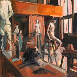 Scène d'Atelier 5 l'Atelier de Bourdelle, Carole Melmoux