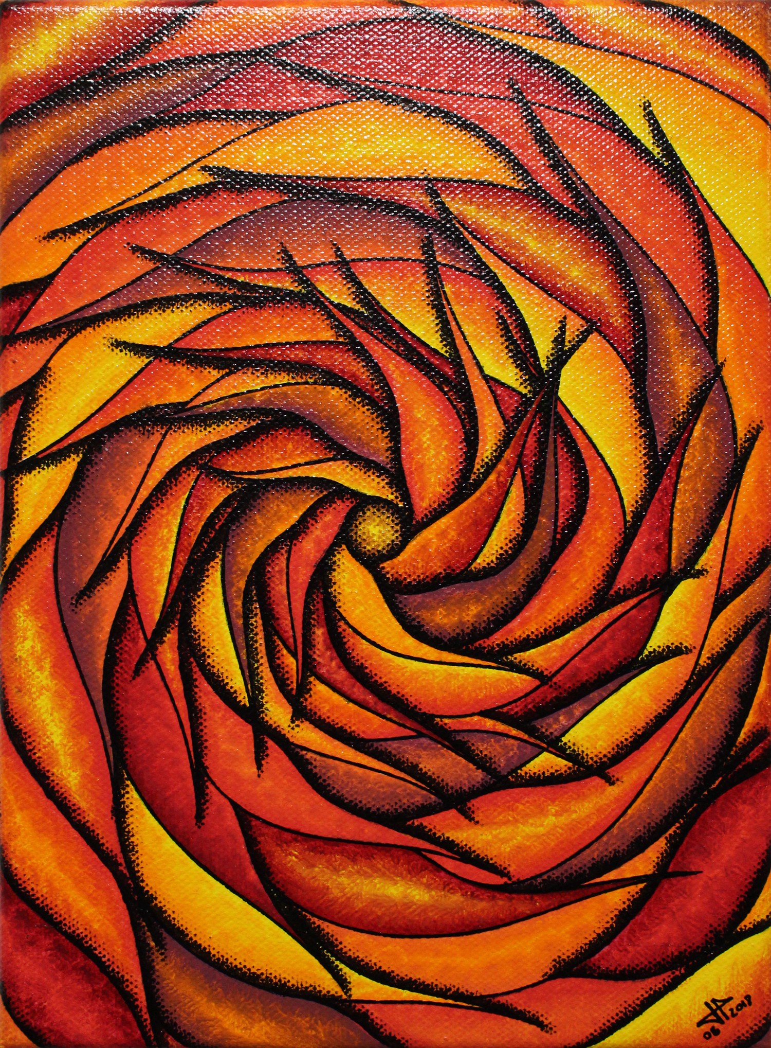 Jonathan Pradillon, Spirale rougeoyante Jonathan Pradillon, Spirale rougeoyante