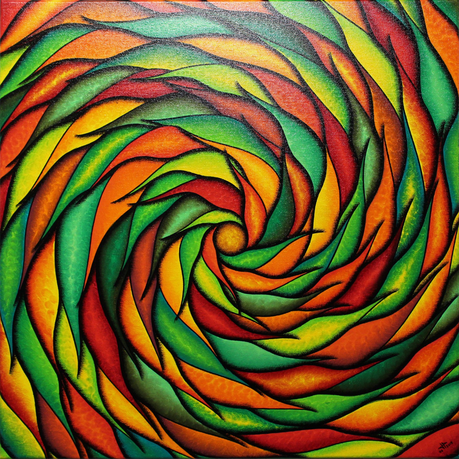 Jonathan Pradillon, Spirale verdoyante et rougeoyante Jonathan Pradillon, Spirale verdoyante et rougeoyante