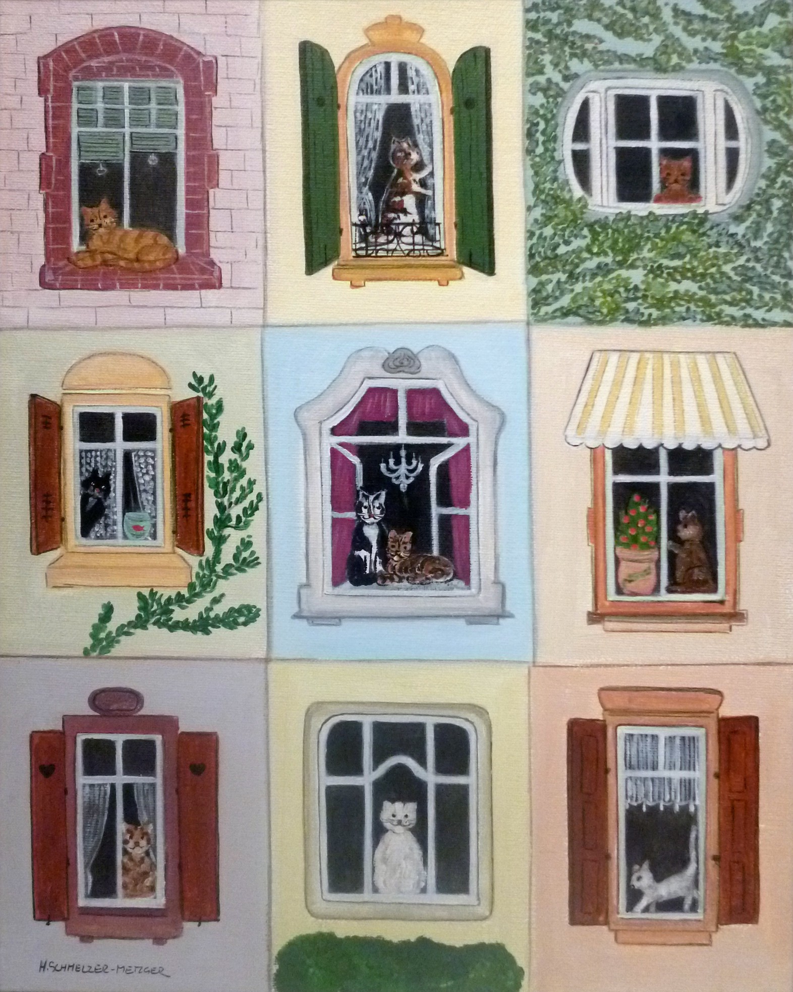 Heidi Schmelzer, Les chats Heidi Schmelzer, Les chats