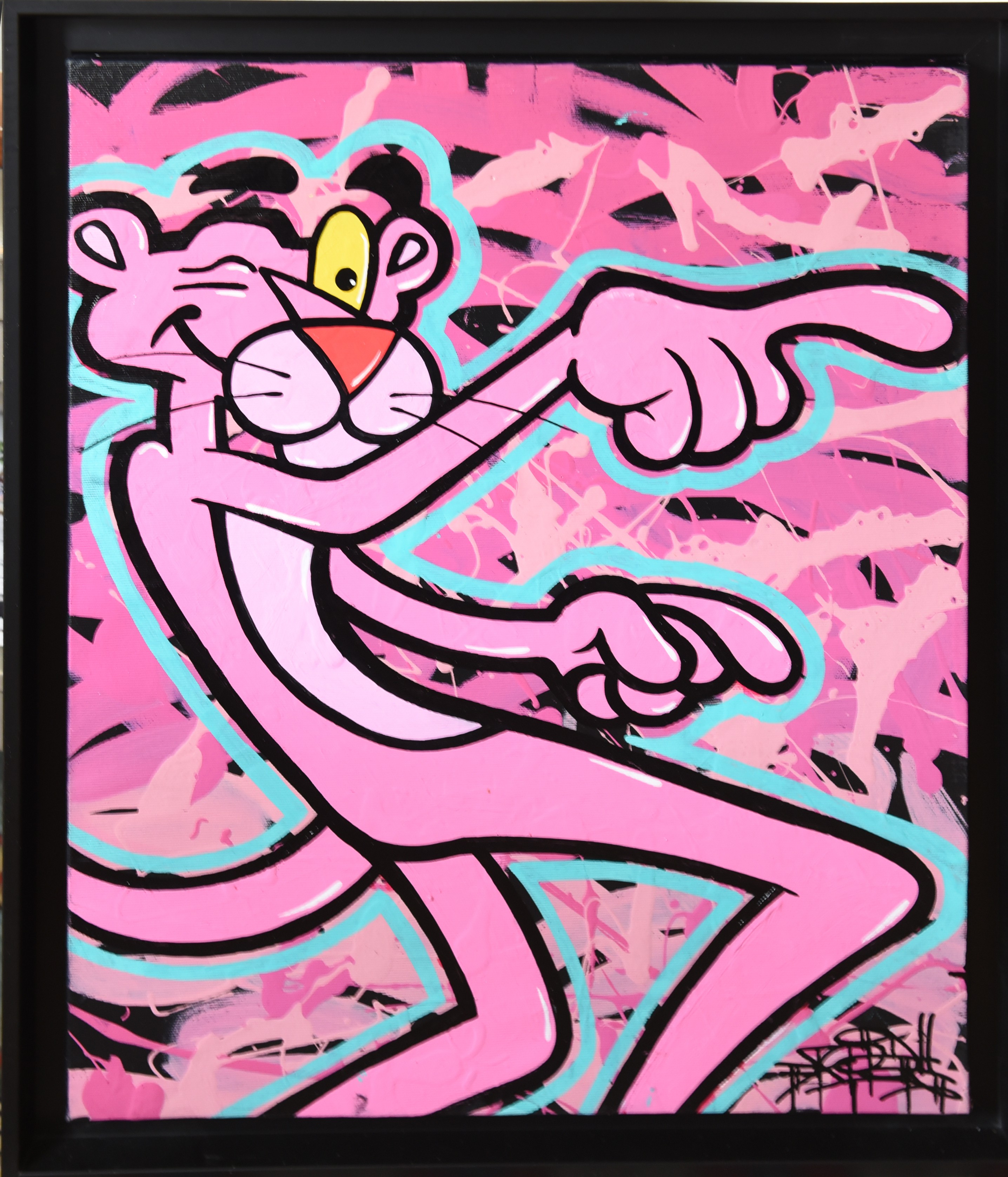 Розовая пантера граффити