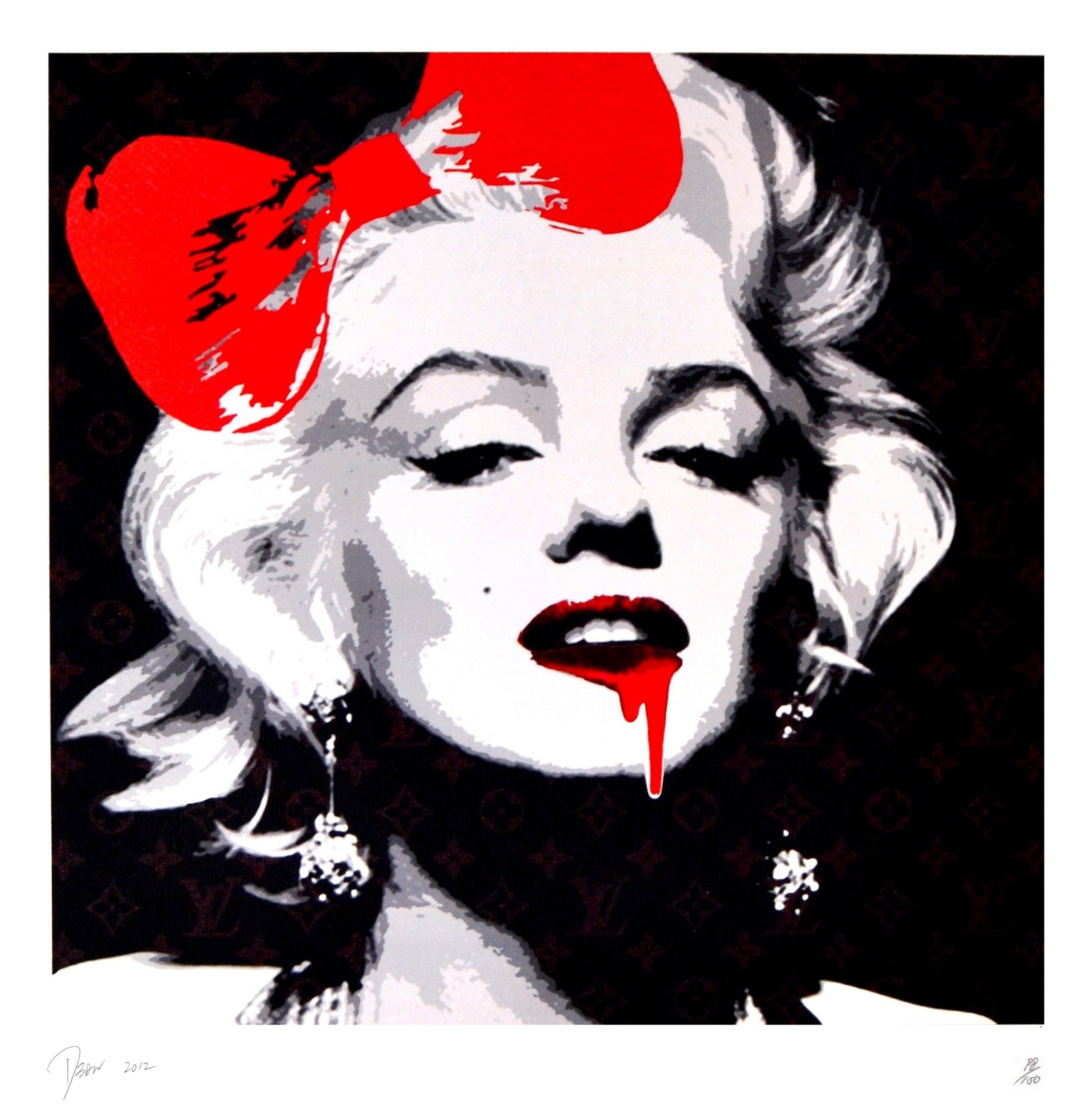 Death NYC, Marilyn Drip Melt Red Death NYC, Marilyn Drip Melt Red