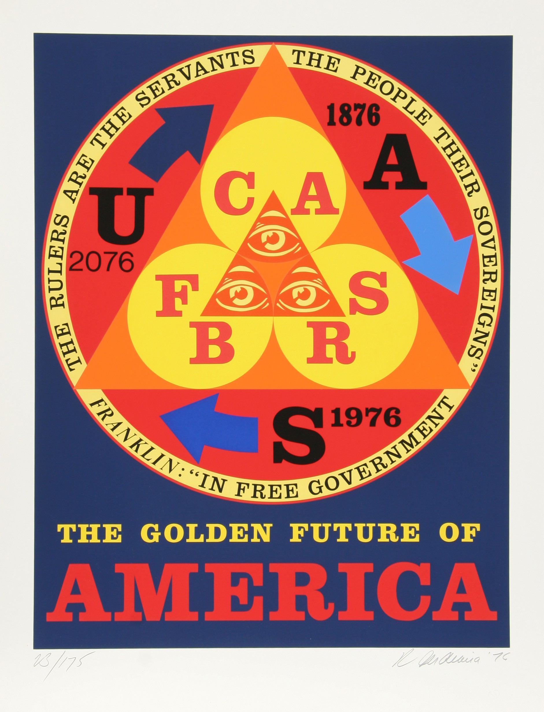 Robert Indiana, Golden Future of America Robert Indiana, Golden Future of America