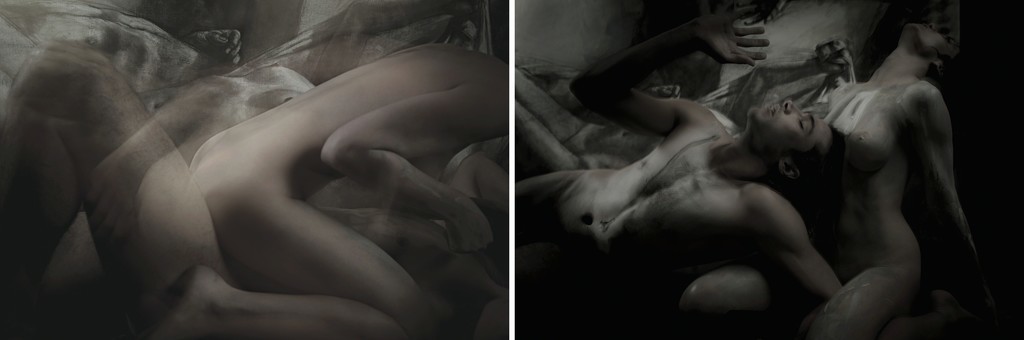 Mauricio Velez, Half Angels Half Demons #38 and #39 (Diptych) Mauricio Velez, Half Angels Half Demons #38 and #39 (Diptych)