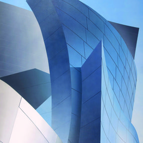 Painting, Frank Gehry Mashup, Elena Borstein