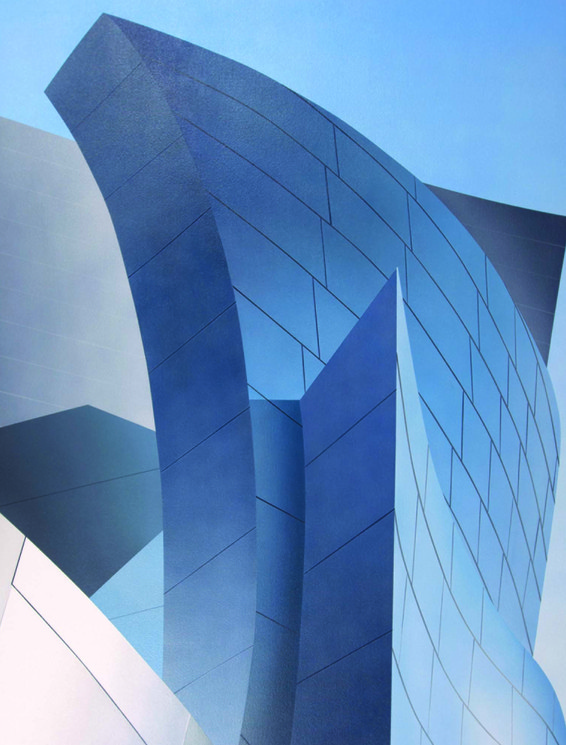 アート・デザイン・音楽 PETER EISENMAN & FRANK GEHRY ▷ Frank Gehry Mashup by Elena Borstein, 2012 | Acrylic