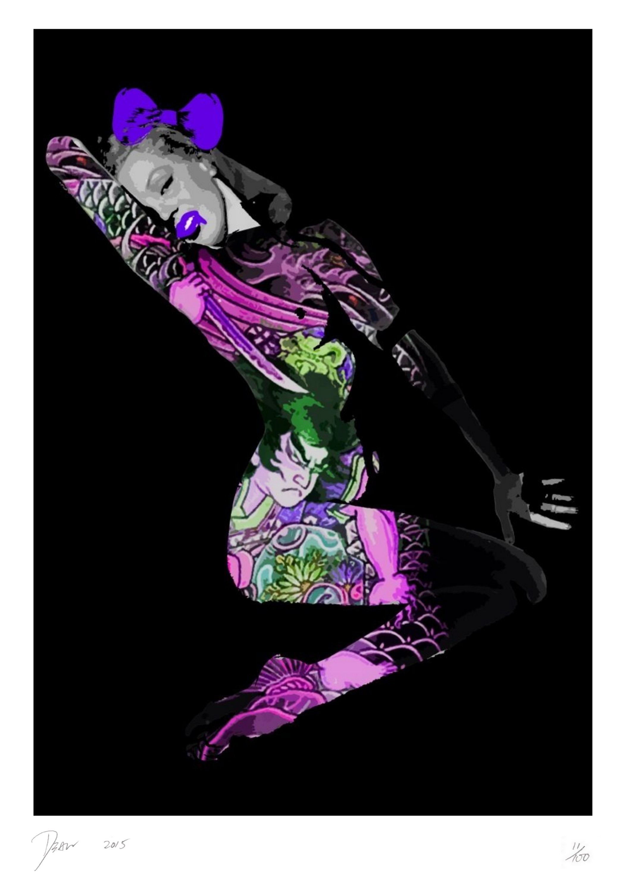 Death NYC, Marilyn Tattoo Purple Death NYC, Marilyn Tattoo Purple