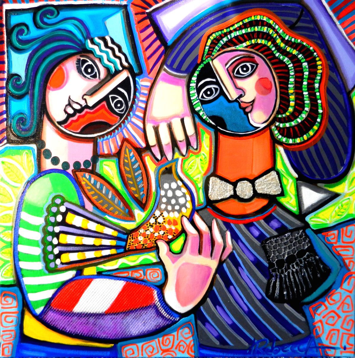 Rebecca de Cachard, Les deux amis et l'oiseau Rebecca de Cachard, Les deux amis et l'oiseau