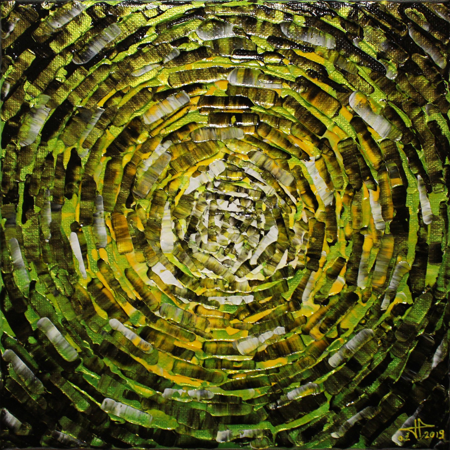 Jonathan Pradillon, Petit éclat de lueur jaune verte iridescente Jonathan Pradillon, Petit éclat de lueur jaune verte iridescente