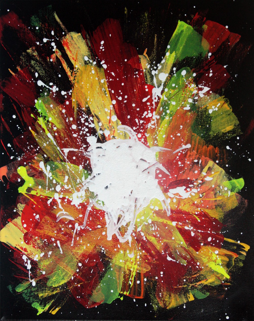 Hayvon, Rouge et Jaune abstrait pop art Hayvon, Rouge et Jaune abstrait pop art