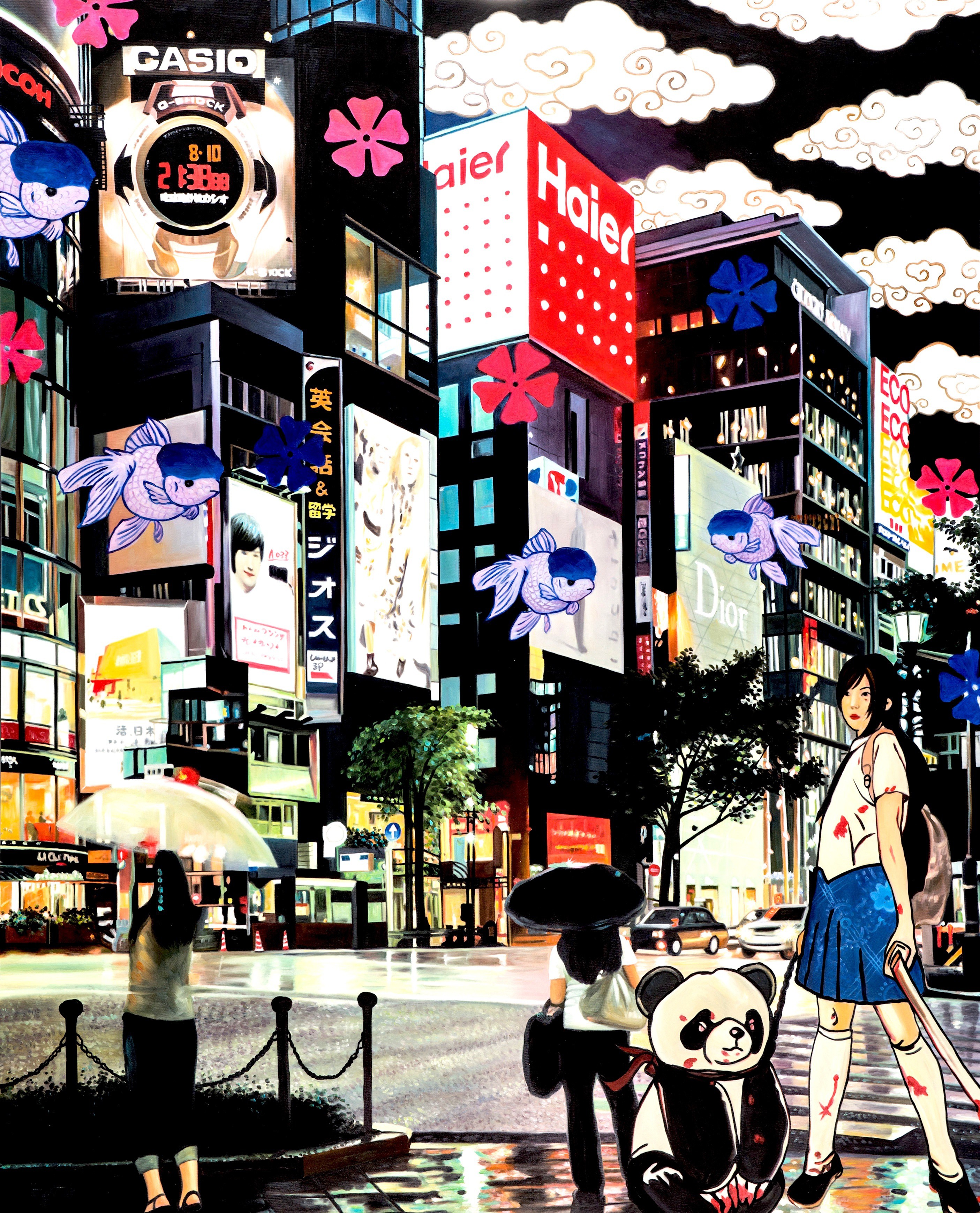 Hiro Ando, DIOR BLOSSOMS IN BATTLE NOCTURNES : ELEGANCE IN NEON Hiro Ando, DIOR BLOSSOMS IN BATTLE NOCTURNES : ELEGANCE IN NEON