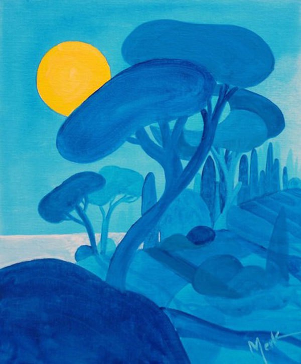Brigitte Thonhauser-Merk, Forêt nocturne Brigitte Thonhauser-Merk, Forêt nocturne