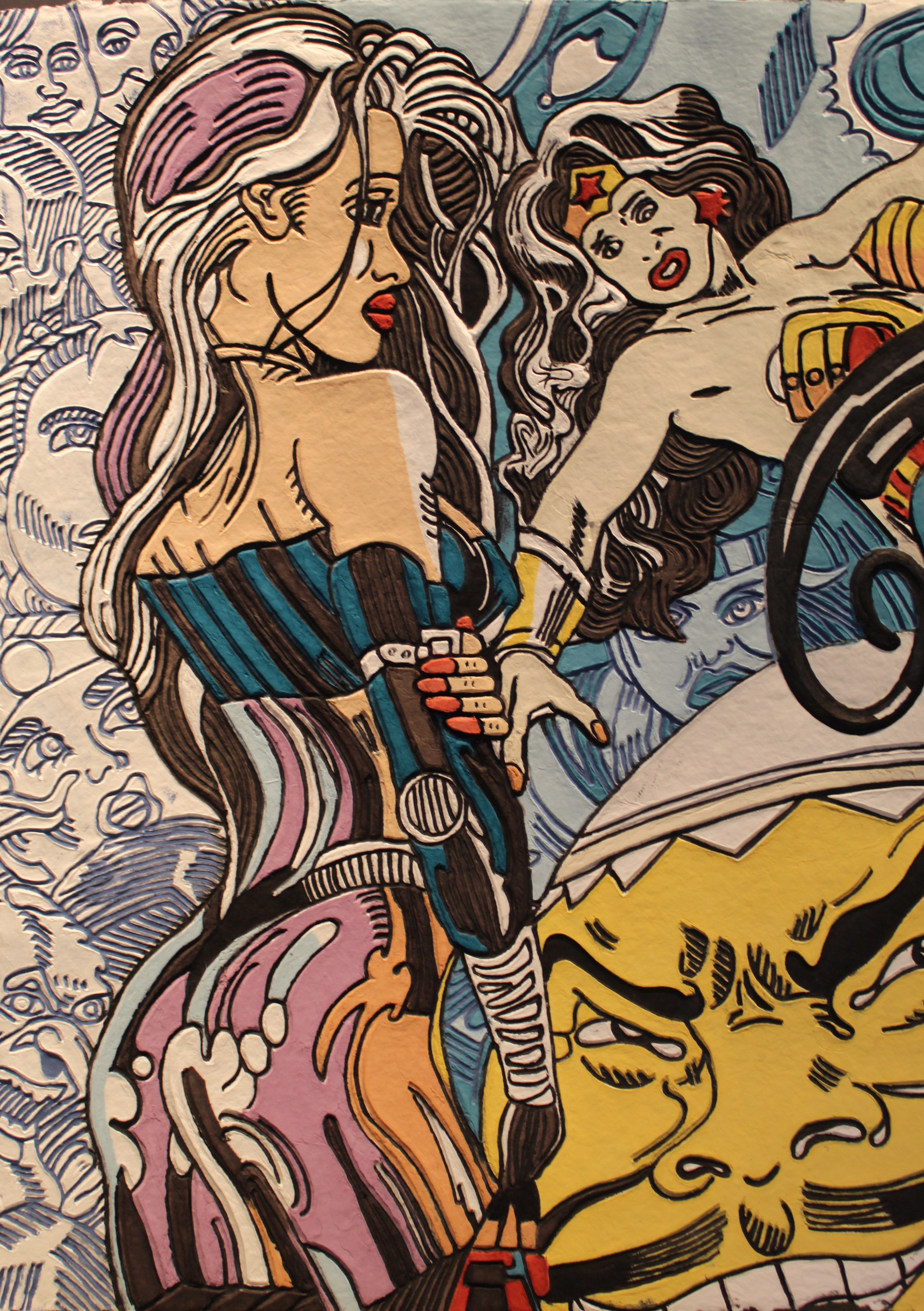 Erró, Wonder Woman, gravure originale Erró, Wonder Woman, gravure originale