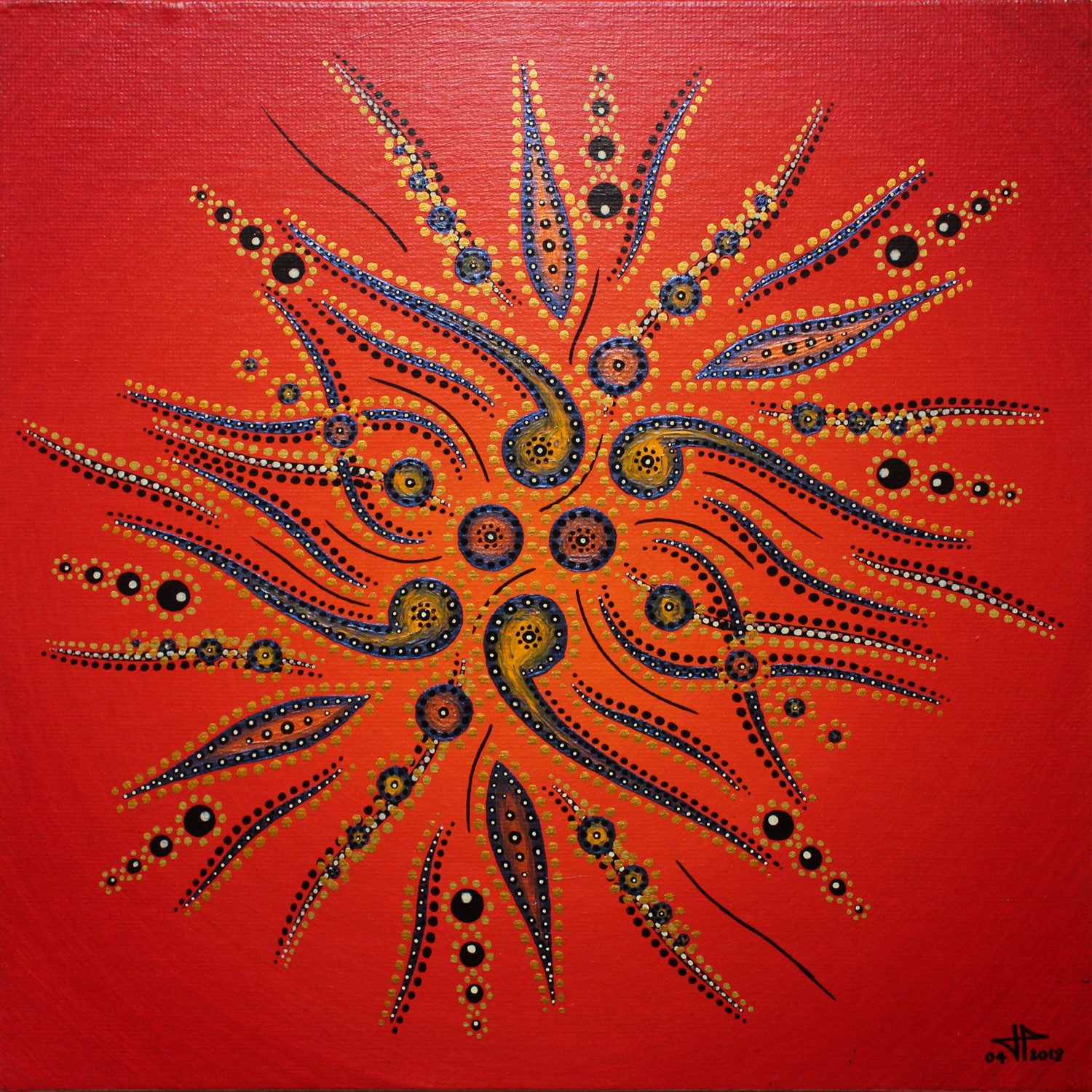 Jonathan Pradillon, Mouvement de formes rouges Jonathan Pradillon, Mouvement de formes rouges