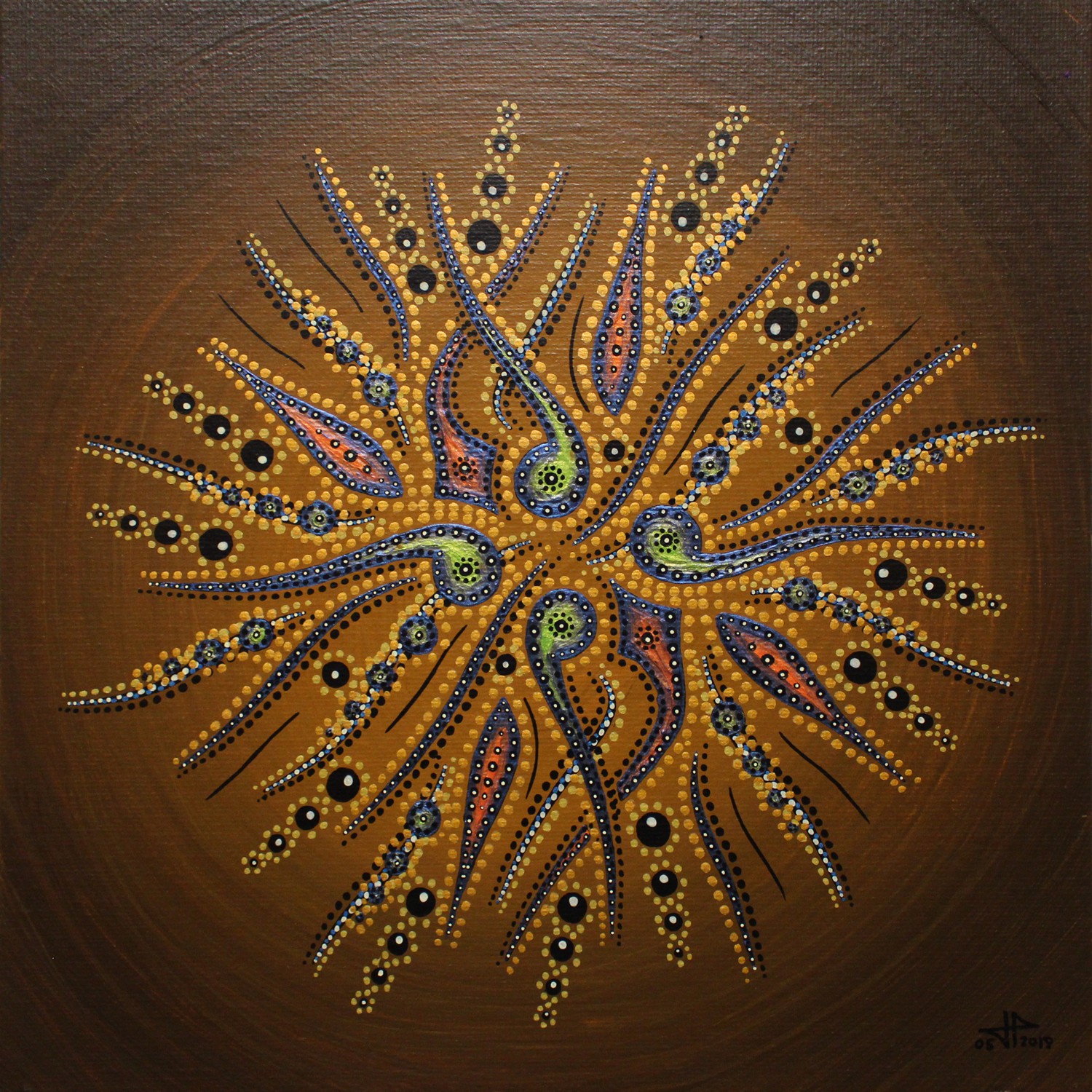 Jonathan Pradillon, Mouvement de formes marrons Jonathan Pradillon, Mouvement de formes marrons