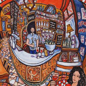 Gemälde, Les Pipos, Linda McCluskey