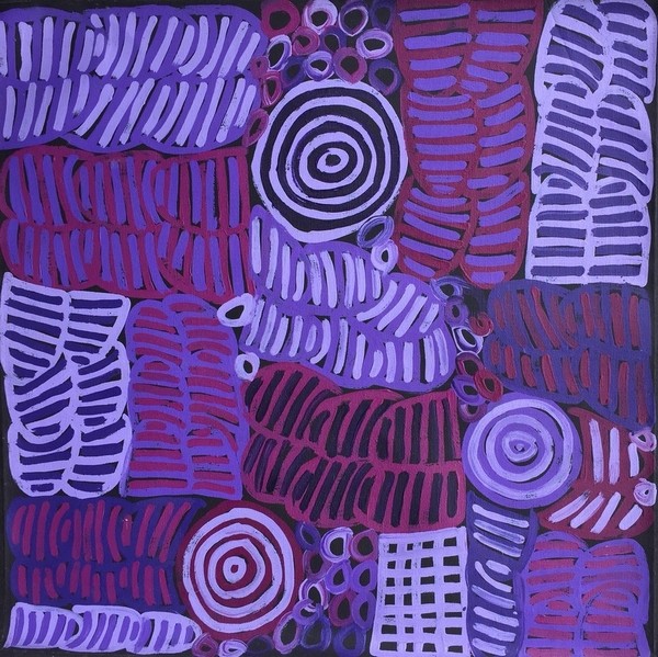 Betty Mbitjana, Ngapa Jukurrpa (Water Dreaming) - Puyurru Betty Mbitjana, Ngapa Jukurrpa (Water Dreaming) - Puyurru