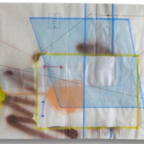 Gemälde, Paris - Ober (Blue Tarp), Peter Soriano