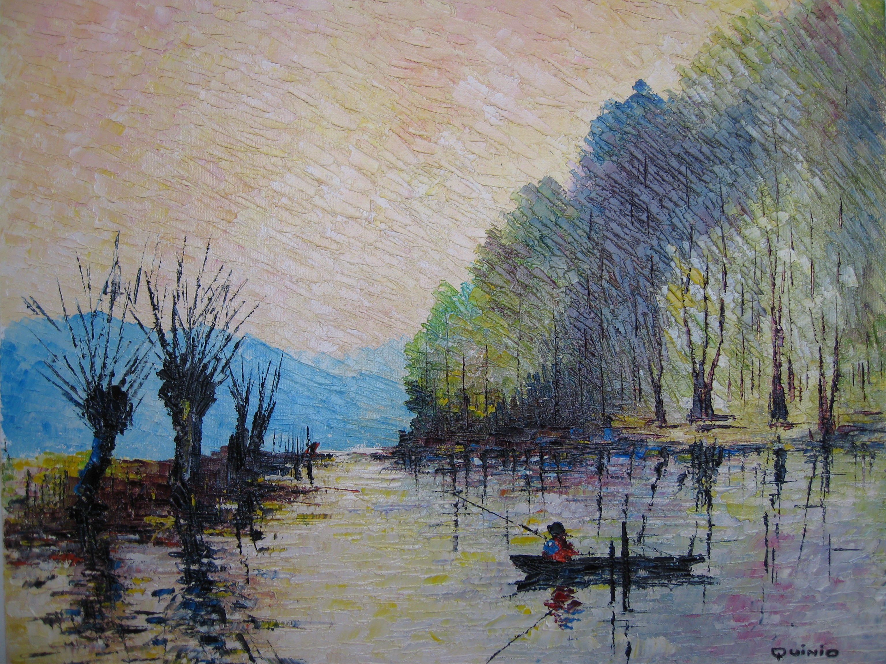 Georges R. Quinio, Pêcheur sur l'Aliso en Corse Georges R. Quinio, Pêcheur sur l'Aliso en Corse