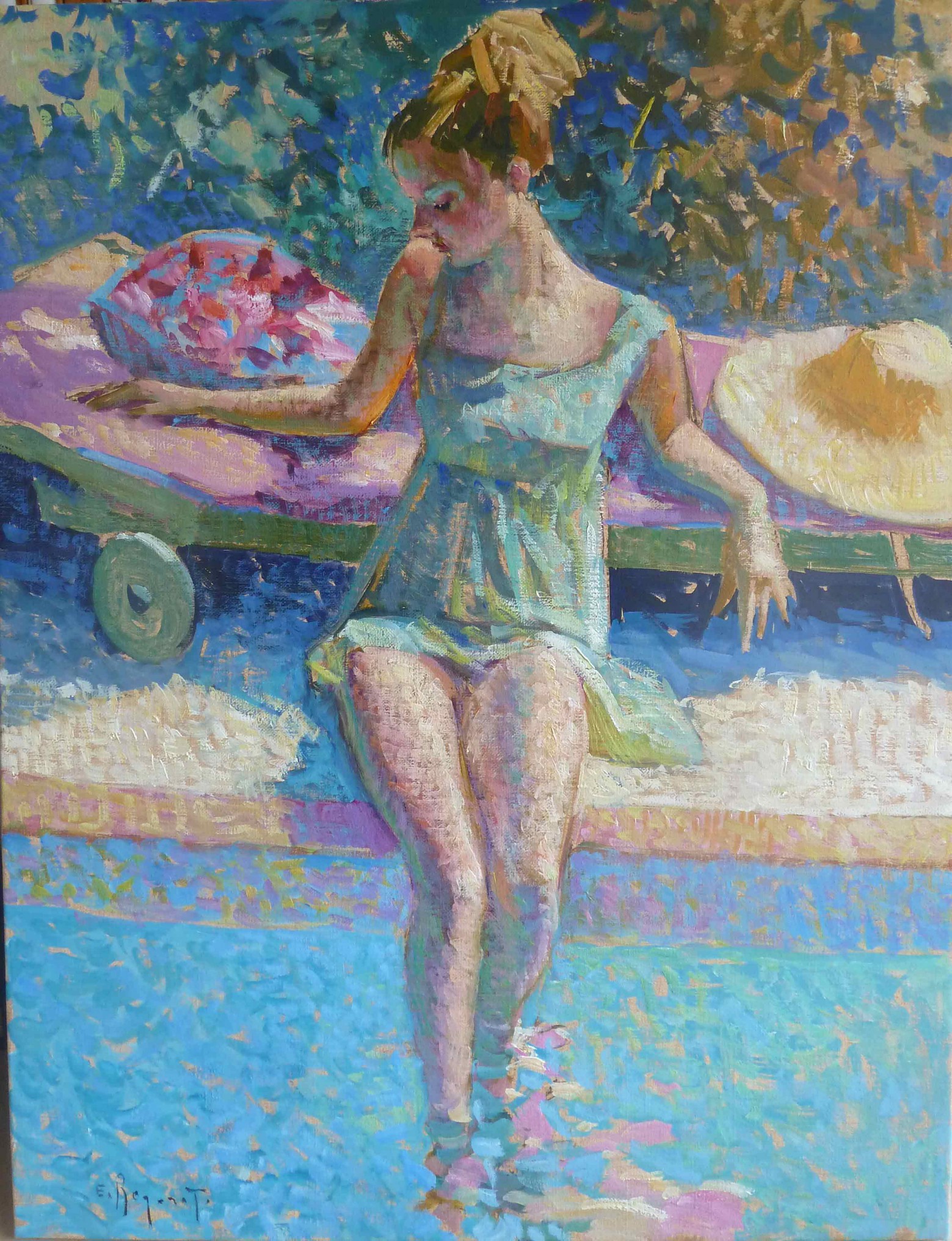 Eugène Bégarat, By the Pool Eugène Bégarat, By the Pool